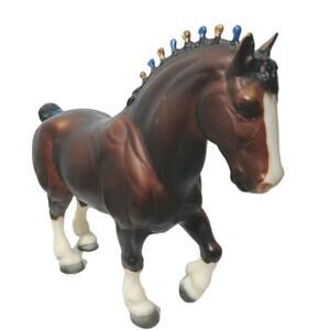 Breyer Clydesdale Stallion #80 Gold Bobs Matte 1963 - 1971 Vintage Model Horse
